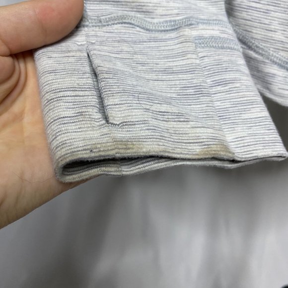 Lululemon Define Jacket Gray Striped Full Zip Mock Neck - Picture 10 of 12